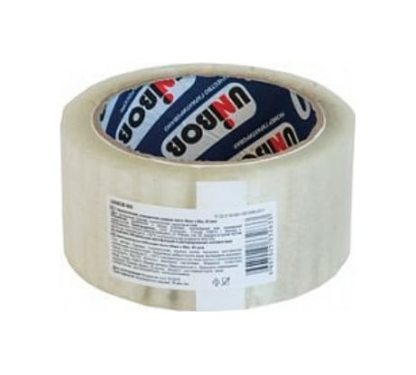 Упаковочная клейкая лента UNIBOB прозрачная 48 мм х 66 м 134838