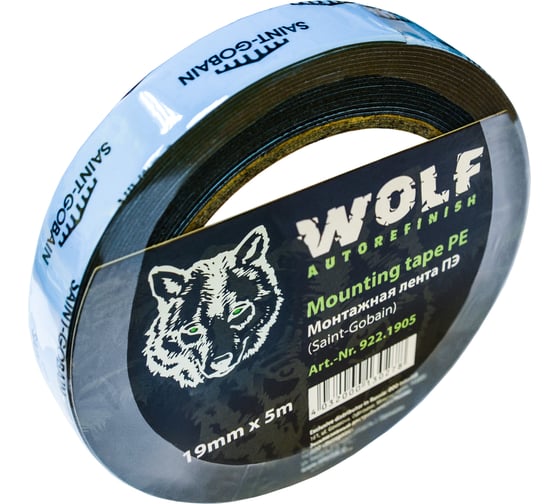 Монтажная лента Wolf Saint-Gobain 19 мм х 5 м 922.1905