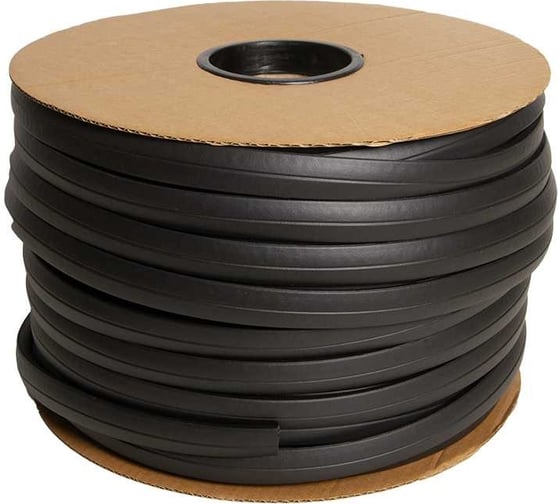Уплотнитель без клеевой основы Fuaro WADH/D-12x10 мм, BLACK черный 150 м 47787