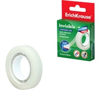 Клейкая лента ErichKrause Invisible, прозрачная, с матовой поверхностью, 12 мм, 20 м 40198