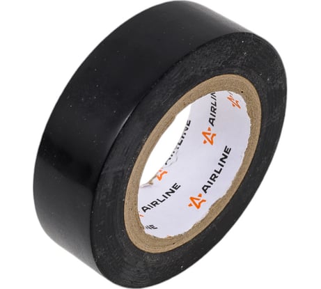 Изолента ПВХ Airline черная, 19 мм х 10 м AIT-P-11