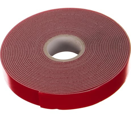 Двусторонняя клейкая лента 15мм х 5м профессиональная красная Megapower 659445