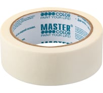 Малярная бумажная лента MASTER COLOR термостойкость до 80C, 36 мм х 25 м 30-6103