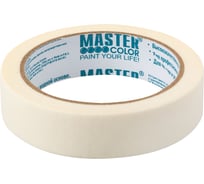 Малярная бумажная лента MASTER COLOR термостойкость до 80C, 24 мм х 25 м 30-6102