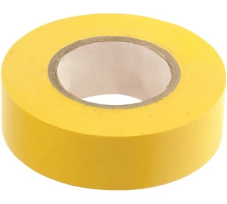 Изолента ПВХ MasterProf 15 мм 20 м, цвет жёлтый HS.070047