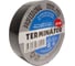 Изолента Terminator Iu1k черная, ПВХ, огнеупорная, всепогодная, 0.18 мм, 19 мм, 20 м 2000325 2