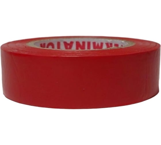 Изолента Terminator Iz 1510r красная, ПВХ, 0.13 мм, 15 мм, 10 м 2000424