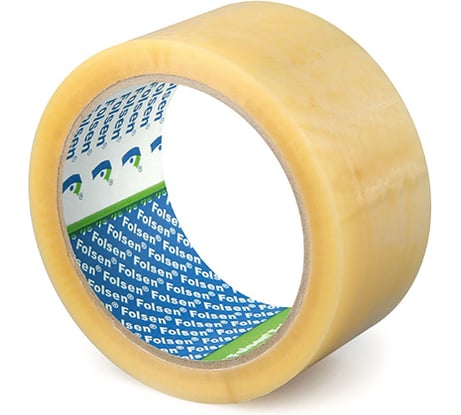 Упаковочная лента PVC FOLSEN 48 мм x 66 м прозрачный, 34 мк 240 07771750