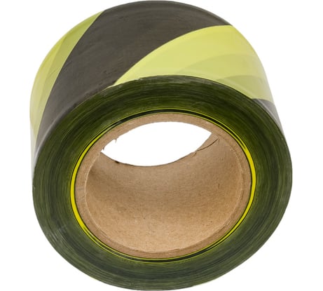 Лента для ограждений SDM 75 мм х 150 м желто-черная 4590