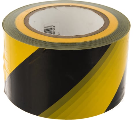 Лента для ограждений SDM 75 мм х 200 м желто-черная 4547
