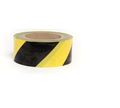 Лента для ограждений SDM 50 мм х 100 м желто-черная 5552