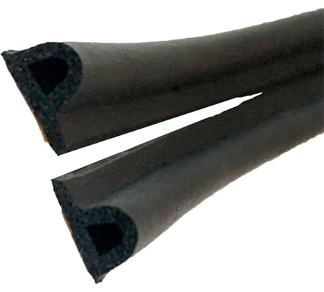 Самоклеящийся уплотнитель для дверей и окон ТДВ p-профиль, 9x5,5 мм, черный, 100 м (epdm) 3704008