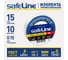 Изолента ПВХ Safeline, 15мм х 10м, белый, 9358 2