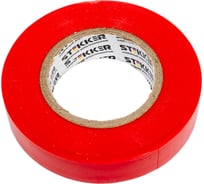 Изоляционная лента STEKKER 0,13x15 мм, 20 м, красная, INTP01315-20 32828