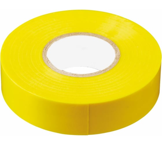 Изоляционная лента STEKKER 0,13x19 мм, 20 м, желтая, INTP01319-20 32841
