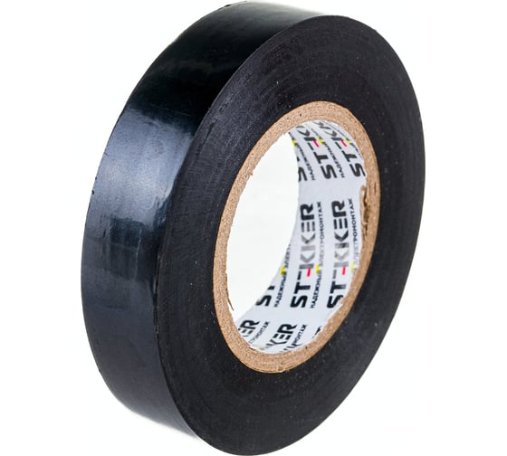 Изоляционная лента STEKKER 0,13x15 мм, 20 м, черная, INTP01315-20 32829
