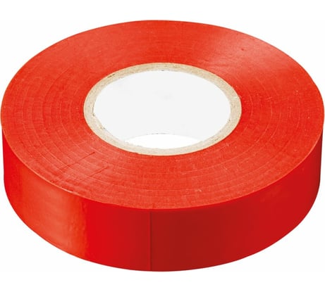 Изоляционная лента STEKKER 0,13x19 мм, 10 м, красная, INTP01319-10 32833