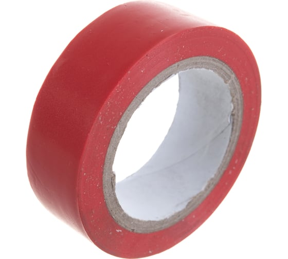 Изоляционная лента STEKKER 0,13x19 мм, 10 м, красная, INTP01319-10 32833