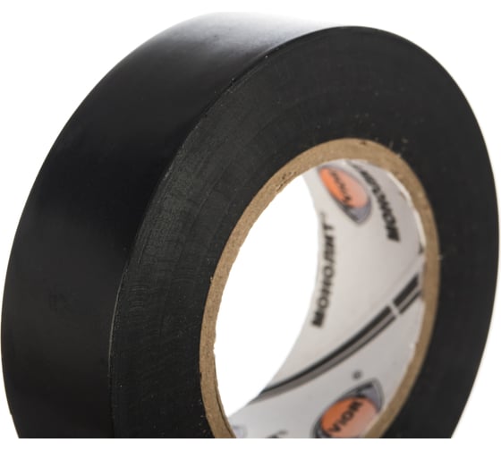 Изолента AVIORA 19мм, 20м черная МОНОЛИТ 305-050