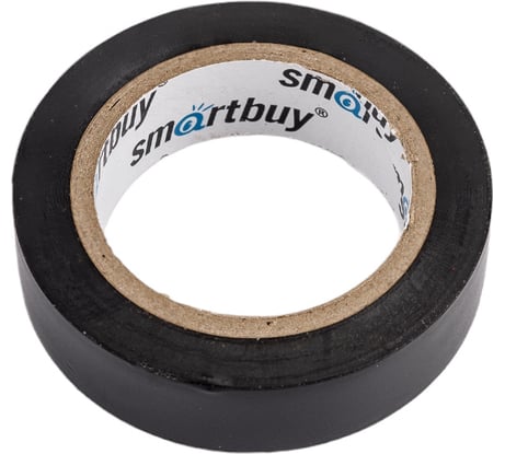 Изолента Smartbuy 0.13х15 мм, 10 метров, черная SBE-IT-15-10-b