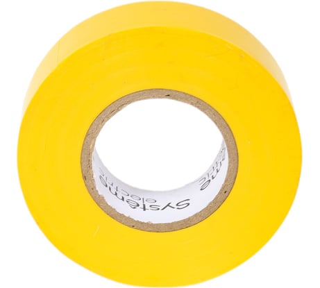 Изолента ПВХ Systeme Electric 19 мм, 20 м, толщина 0.13 мм, жёлтая IMT1920YE