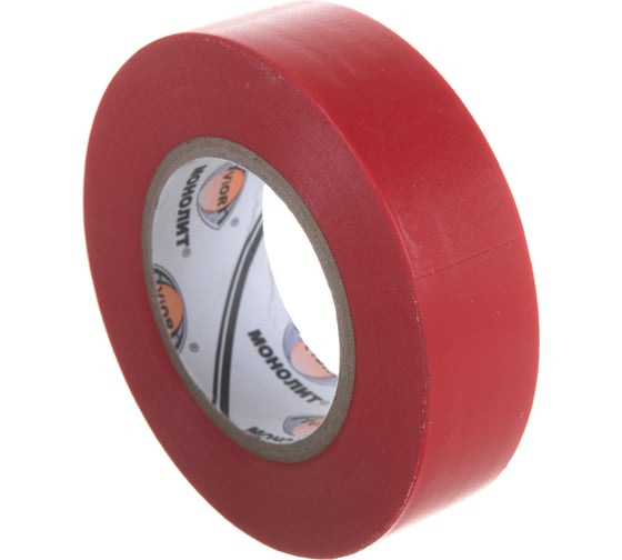 Изолента AVIORA 19мм х 20м красная МОНОЛИТ 305-053