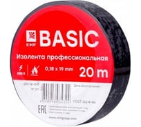 Изолента EKF класс А профессион. 0,18x19мм 20м. черная 10 шт. plc-iz-a-b 15975698