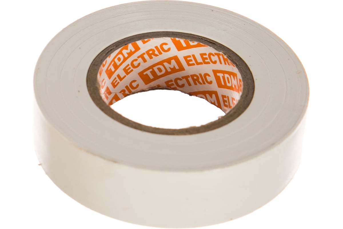 Изолента ПВХ TDM 0,15х19 мм, белая 20 м SQ0526-0001 - выгодная цена ...