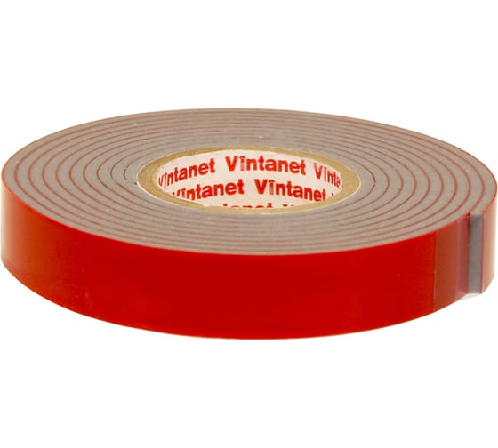 Монтажная клейкая двусторонняя лента Vintanet 3535, низкотемпературная, 12 мм х 1,5 м 12MMX1,5M