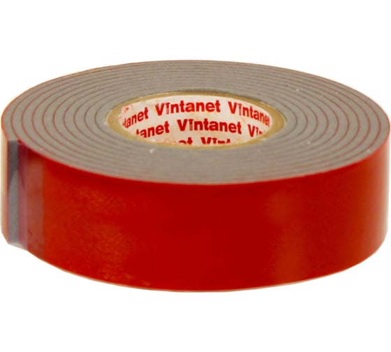 Монтажная клейкая двусторонняя лента Vintanet 3535, низкотемпературная, 19 мм х 1,5 м 19MMX1,5M