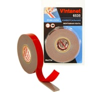 Монтажная клейкая двусторонняя лента Vintanet 6535, универсальная, 12 мм х 1,5 м 12MMX1,5M