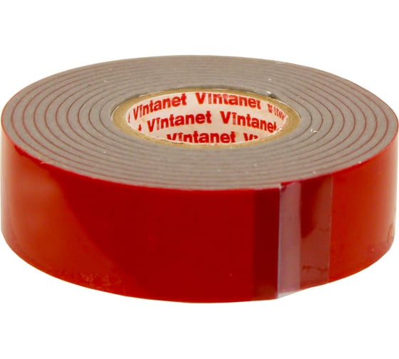 Монтажная клейкая двусторонняя лента Vintanet 6535, универсальная, 19 мм х 1,5 м 19MMX1,5M