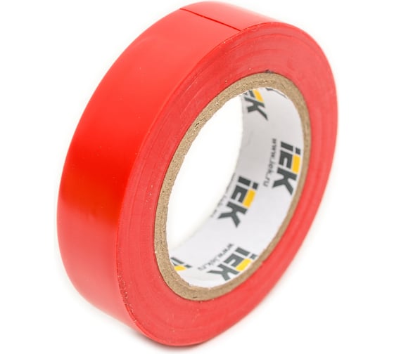 Изолента IEK Mixtape 7 0.15x15 мм, красная, 10 м EX-IZ10-C15-15-10-K04