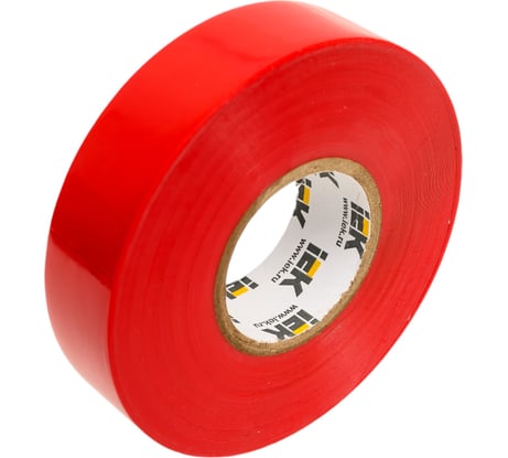 Изолента IEK Mixtape 7 0.15x19 мм, красная, 25 м EX-IZ10-C15-19-25-K04