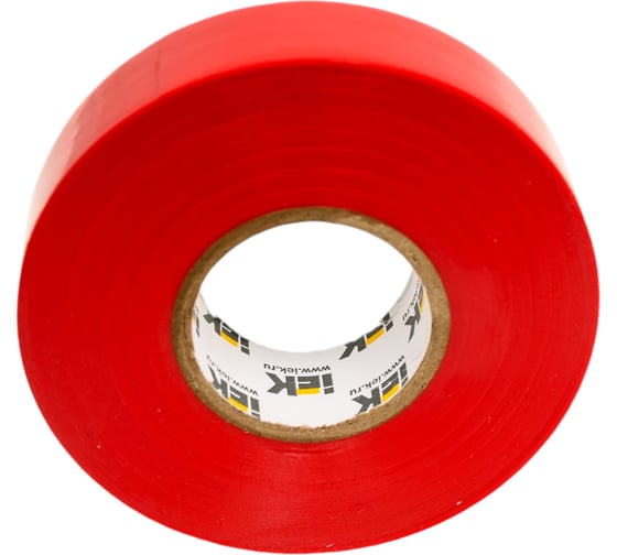 Изолента IEK Mixtape 7 0.15x19 мм, красная, 25 м EX-IZ10-C15-19-25-K04