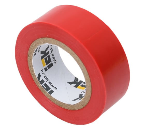 Изолента IEK Mixtape 7 0.15x15 мм, красная, 5 м EX-IZ10-C15-15-05-K04