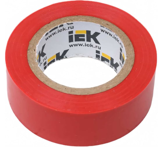 Изолента IEK Mixtape 7 0.15x15 мм, красная, 5 м EX-IZ10-C15-15-05-K04