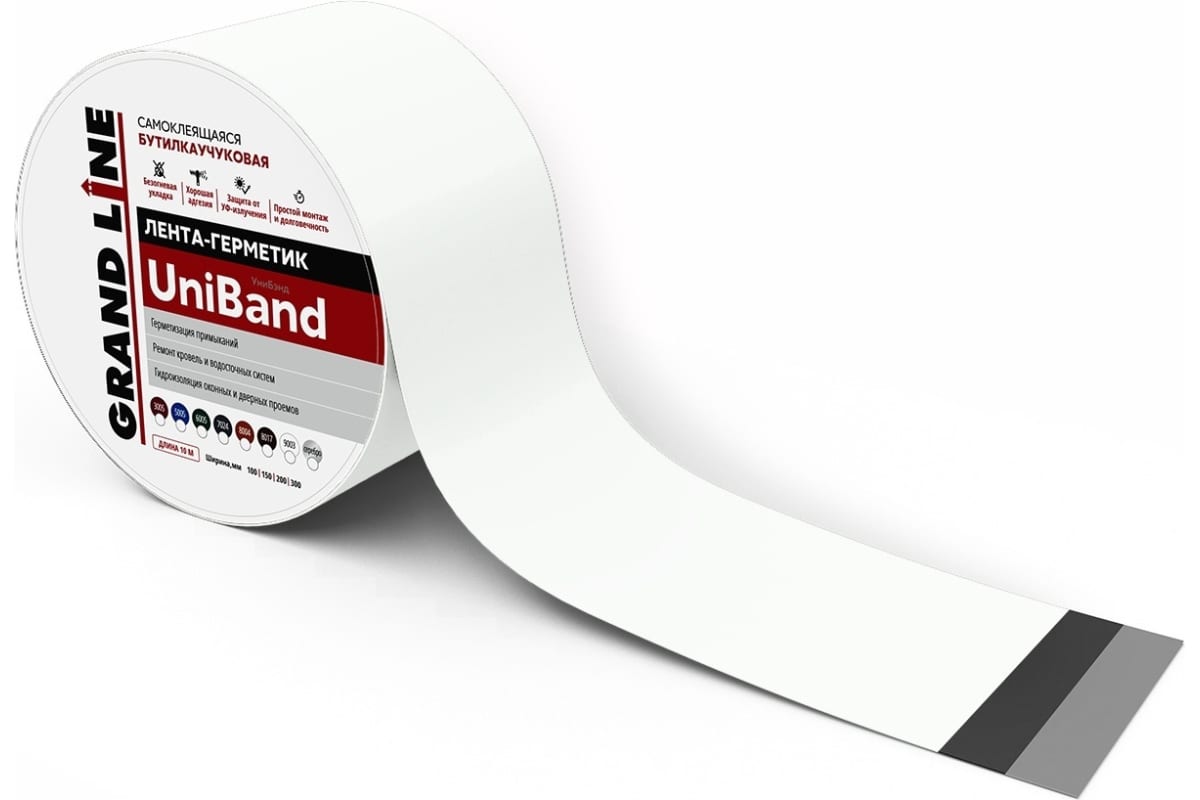Герметизирующая лента Grand line Uniband. Вентиляционная алюминиевая лента Grand line (0,2х20м). Uniband от Grand line. Лента гранд лайн
