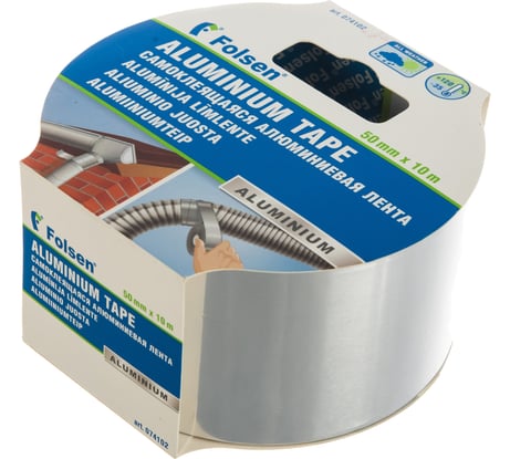 Алюминиевая лента Folsen 50мм x 10м 074102