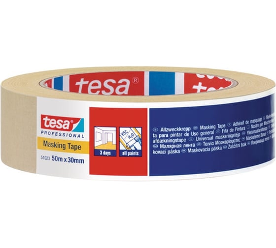 Малярная бумажная лента Tesa 50м x 30мм 51023-00002-00