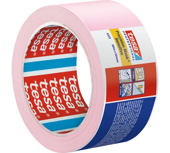 Малярная лента Tesa розовая 50м x 50мм (14 дней) 04333-00021-02