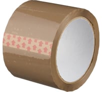 Клейкая лента ООО Комус 72 мм, 66 м, 38 мкм, коричневый, 4 шт. в упаковке 1691188