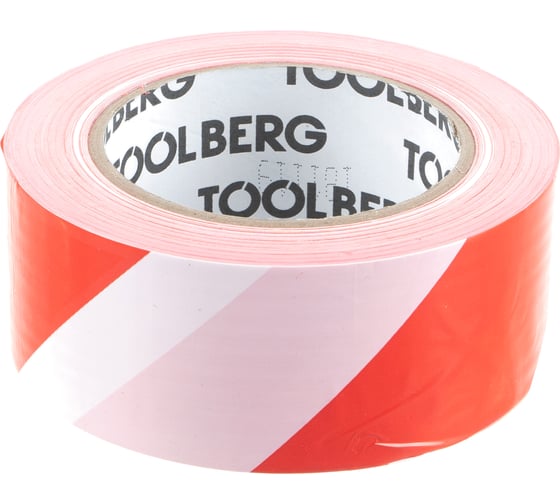 Сигнальная лента для ограждений TOOLBERG 2006090, 200 м х 48 мм 90003055516
