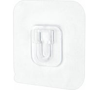 Самоклеящиеся крючки-кроншетйны LAIMA 6x6 см, комплект 10 шт., акриловый клей 608794