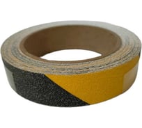 Противоскользящая лента No Skidding жёлто-чёрная, 2.5 см, 6.1 м NS5101YB20