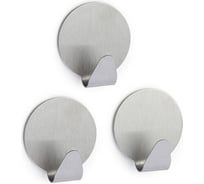 Набор самоклеящихся крючков UNISTOR PIXEL максимальная нагрузка 1.5 кг, нержавеющая сталь, 0.7x3.5 см, 3 шт. 213021