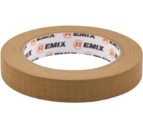 Малярная лента REMIX коричневая 19 мм, 40 м, 80 градусов 0015949