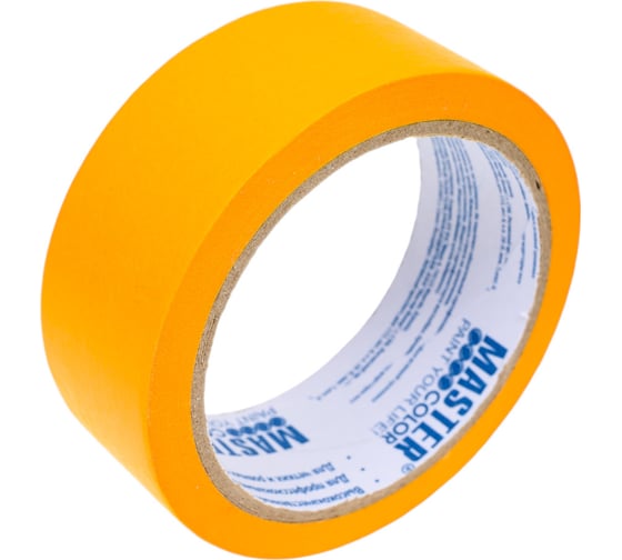 Малярная лента MASTER COLOR желтая, для внутренних работ, 36 мм x 25 м 30-6613