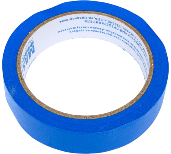 Малярная лента MASTER COLOR синяя, для наружных работ, 25 мм x 25 м 30-6412