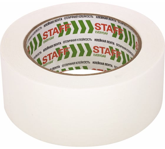 Клейкая лента Staff big pack2 малярная, крепированная, 48 мм x 50 м, комплект 6 шт. 271958 1